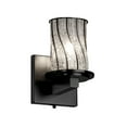 thumbnail image 1 of Justice Design Group Wgl-8771-10-Swcb Wire Glass 5" Bathroom Sconce - Black, 1 of 1