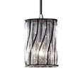thumbnail image 1 of Justice Design Group Wire Glass 1-light Chrome Pendant, 1 of 2