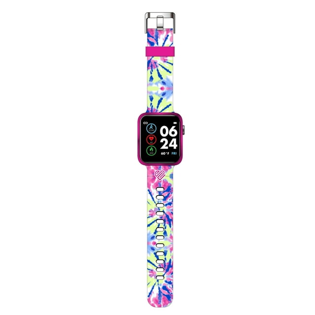 Justice Female Tween Smartwatch in Pink Tie Dye (JSE4224WMC)