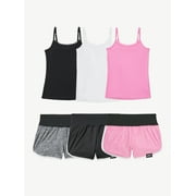 Justice Girl's 3pk Cami and Short Set, Sizes XS-XL & Plus