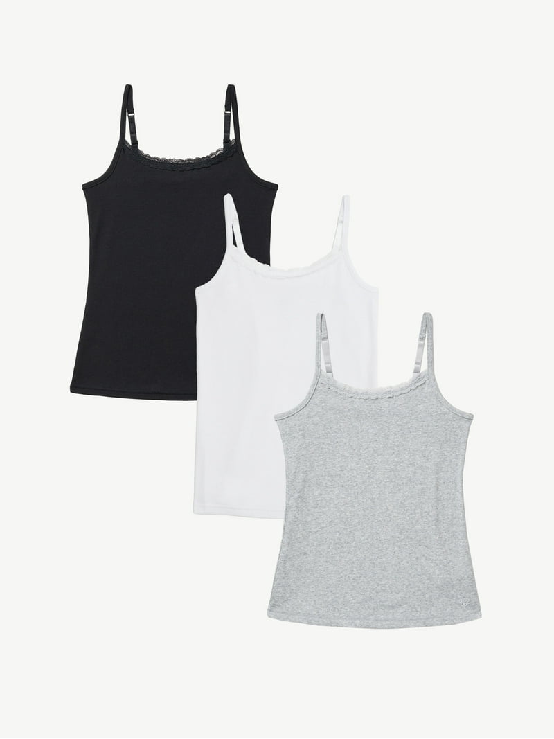 Justice Girl's 3pk Lace Cami, Sizes XS-XL & Plus - Walmart.com