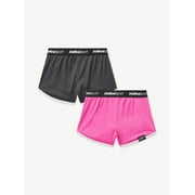 Justice Girl's Active 2pk Dolphin Hem Mesh Short, Sizes XS-XL & Plus