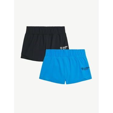 Justice Girl's Active 2pk Side Mesh Detail Running Short, Sizes XS-XL & Plus