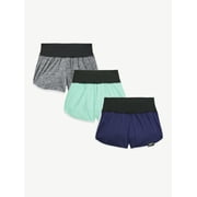 Justice Girl's Active 3pk Wide Waistband Short, Sizes XS-XL & Plus