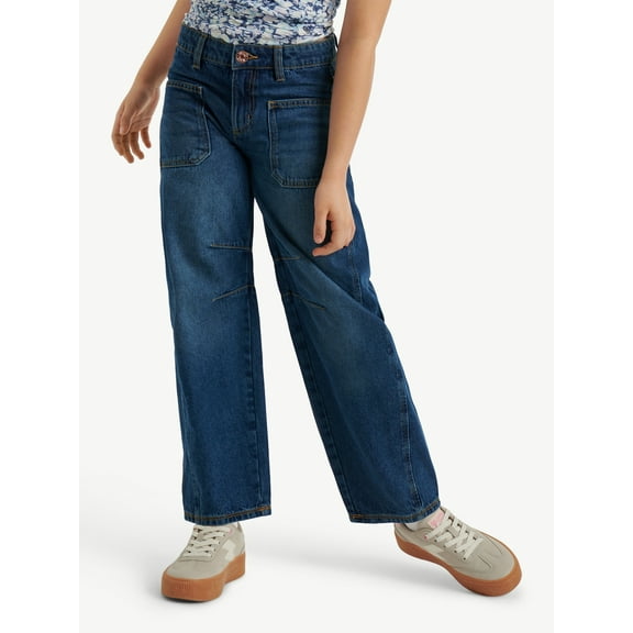 Justice Girl's Barrel Jean, Sizes 6-18, Slim & Plus