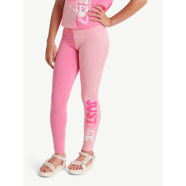 Justice Girl's Besties Full Length Solid Leggings, Sizes XSXLP