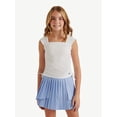 thumbnail image 1 of Justice Girl's Cap Sleeve Cinch Tee, Sizes XS - XLP, 1 of 6