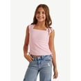 thumbnail image 1 of Justice Girl's Cap Sleeve Cinch Tee, Sizes XS - XLP, 1 of 6