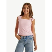 Justice Girls Cap Sleeve Cinch Tee, Sizes XS - XLP