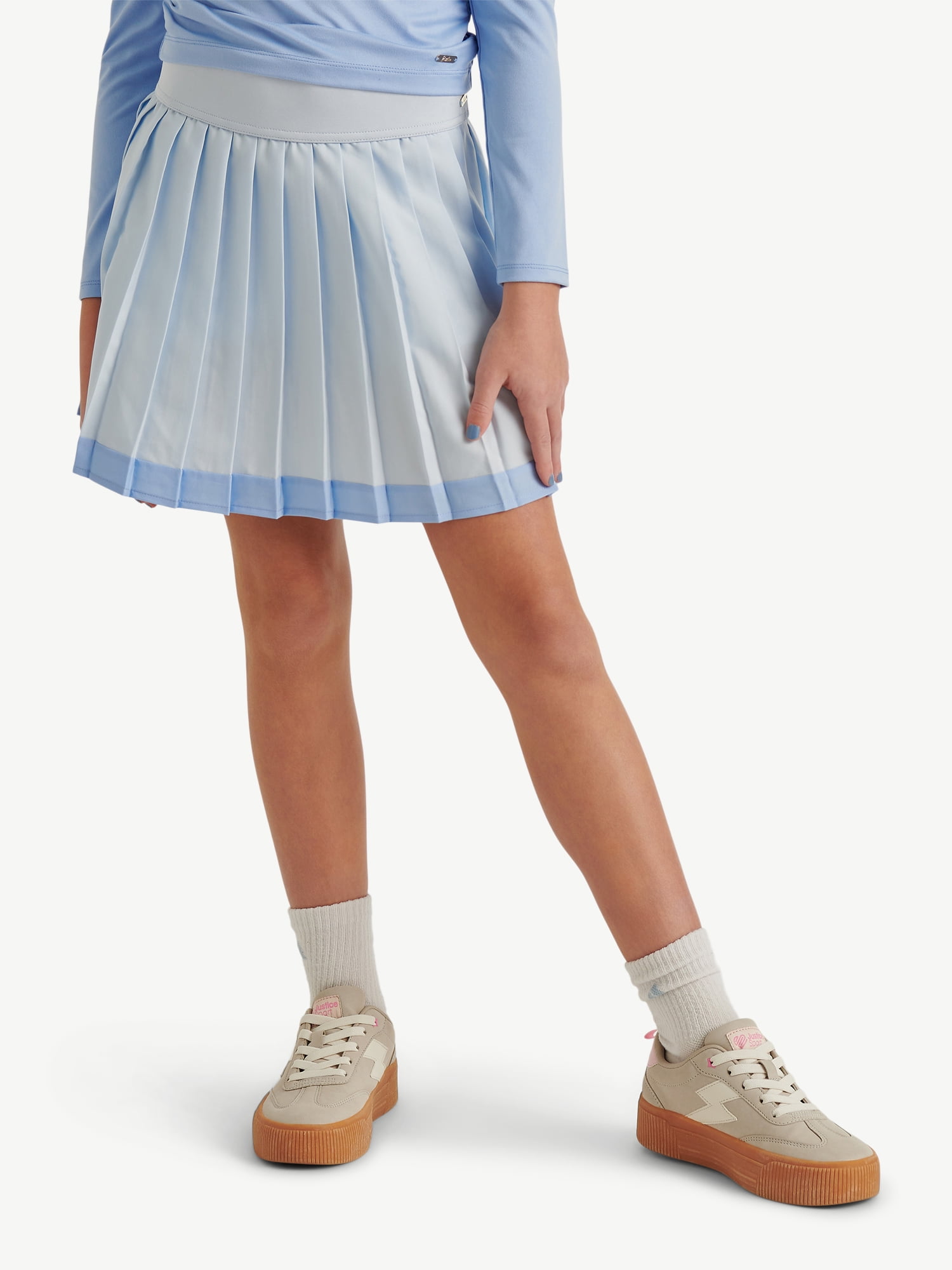 Justice Girl's Colorblock Pleated Active Skort, Sizes XS - XLP
