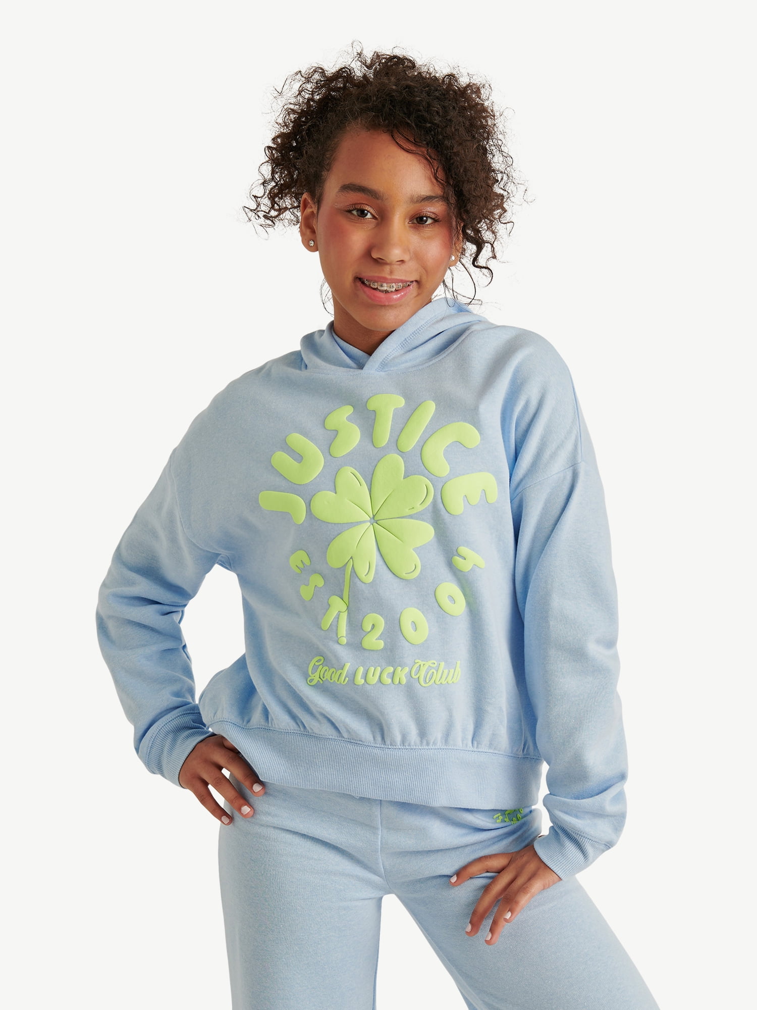 Justice Girl's Fleece Hoodie, Sizes XS - XLP - Walmart.com