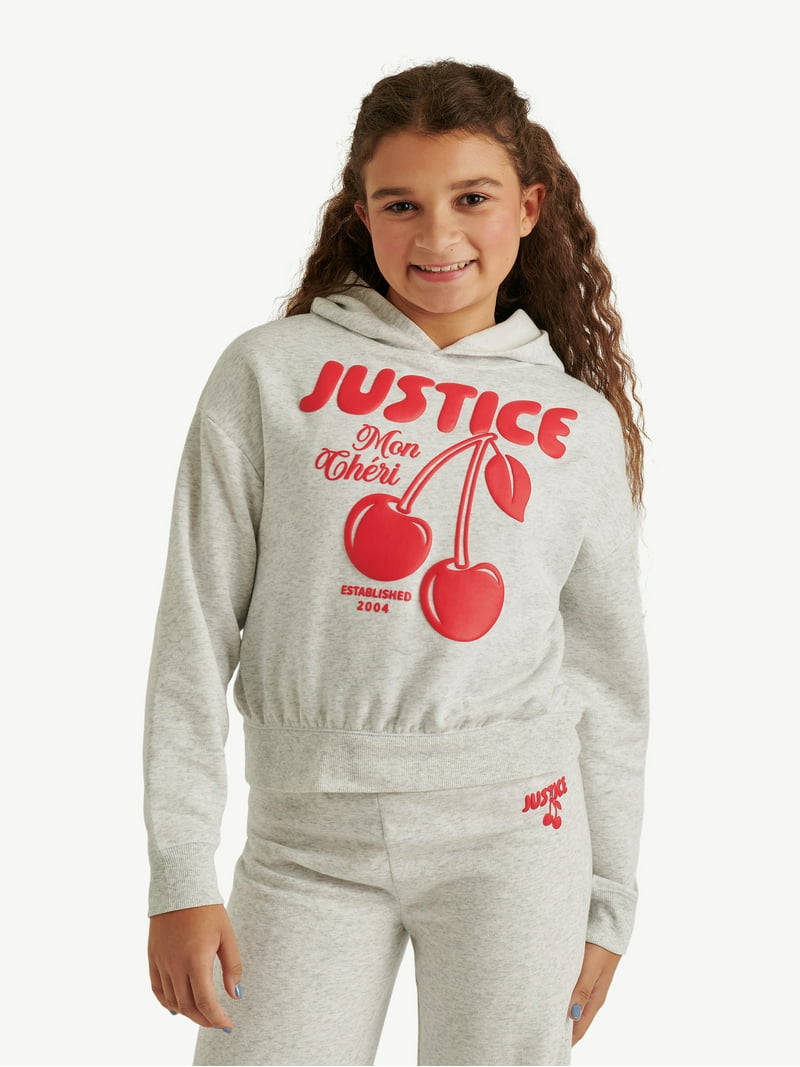 Justice Girl's Fleece Hoodie, Sizes XS - XLP - Walmart.com