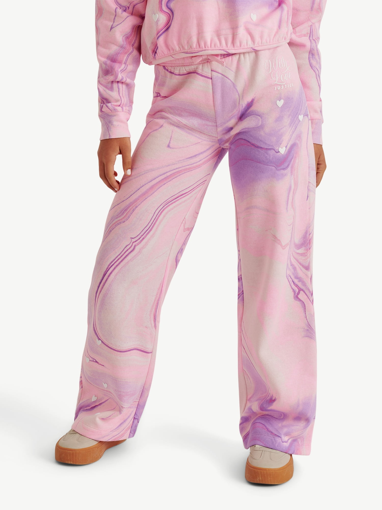 Justice Girl's Fleece Wide Leg Pant, Sizes XS - XLP