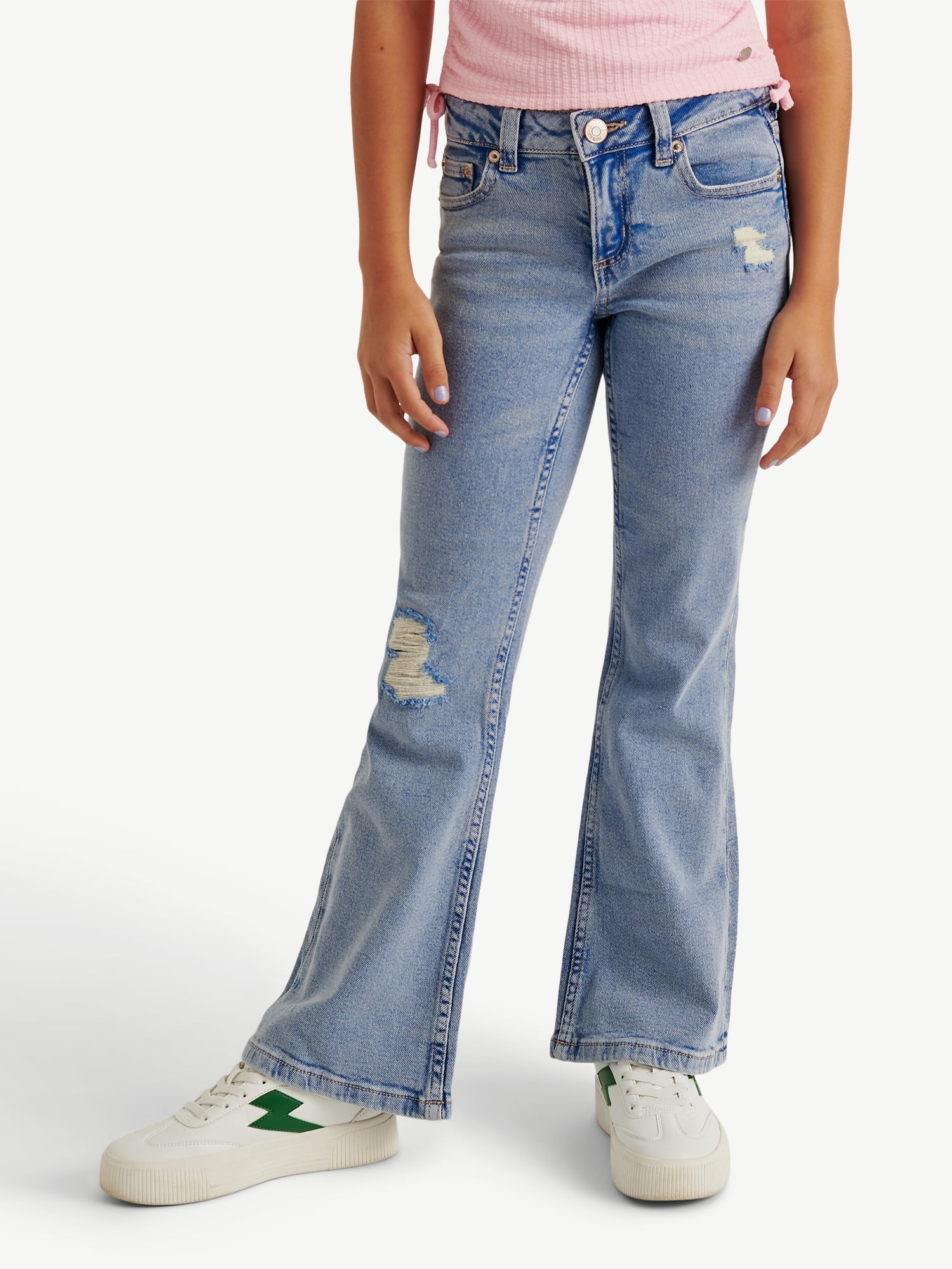 Justice Girl's Flare Jeans, Sizes 6-18, Slim & Plus