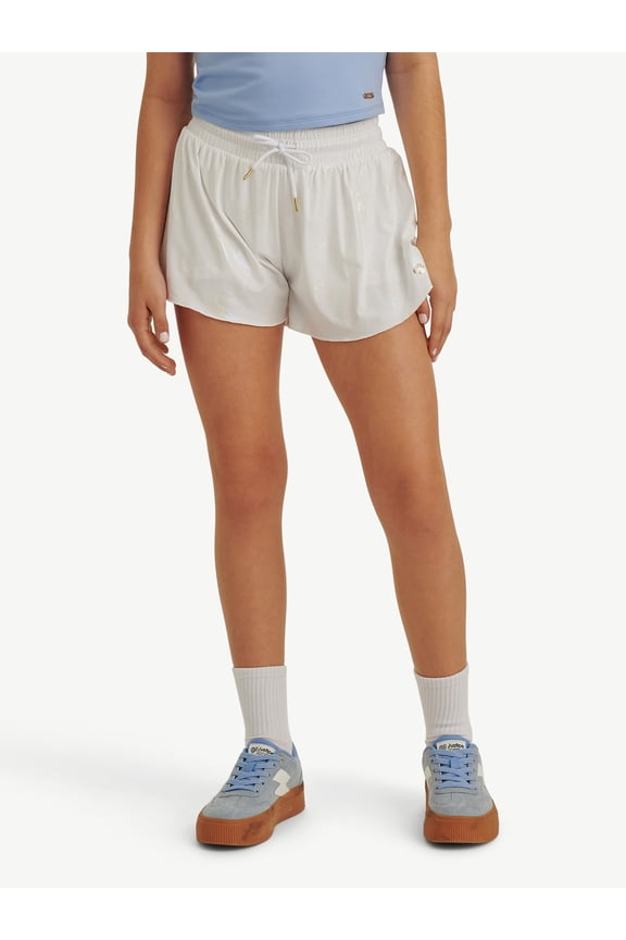 Girl's Foil Flutter Short, Sizes XS - XLP