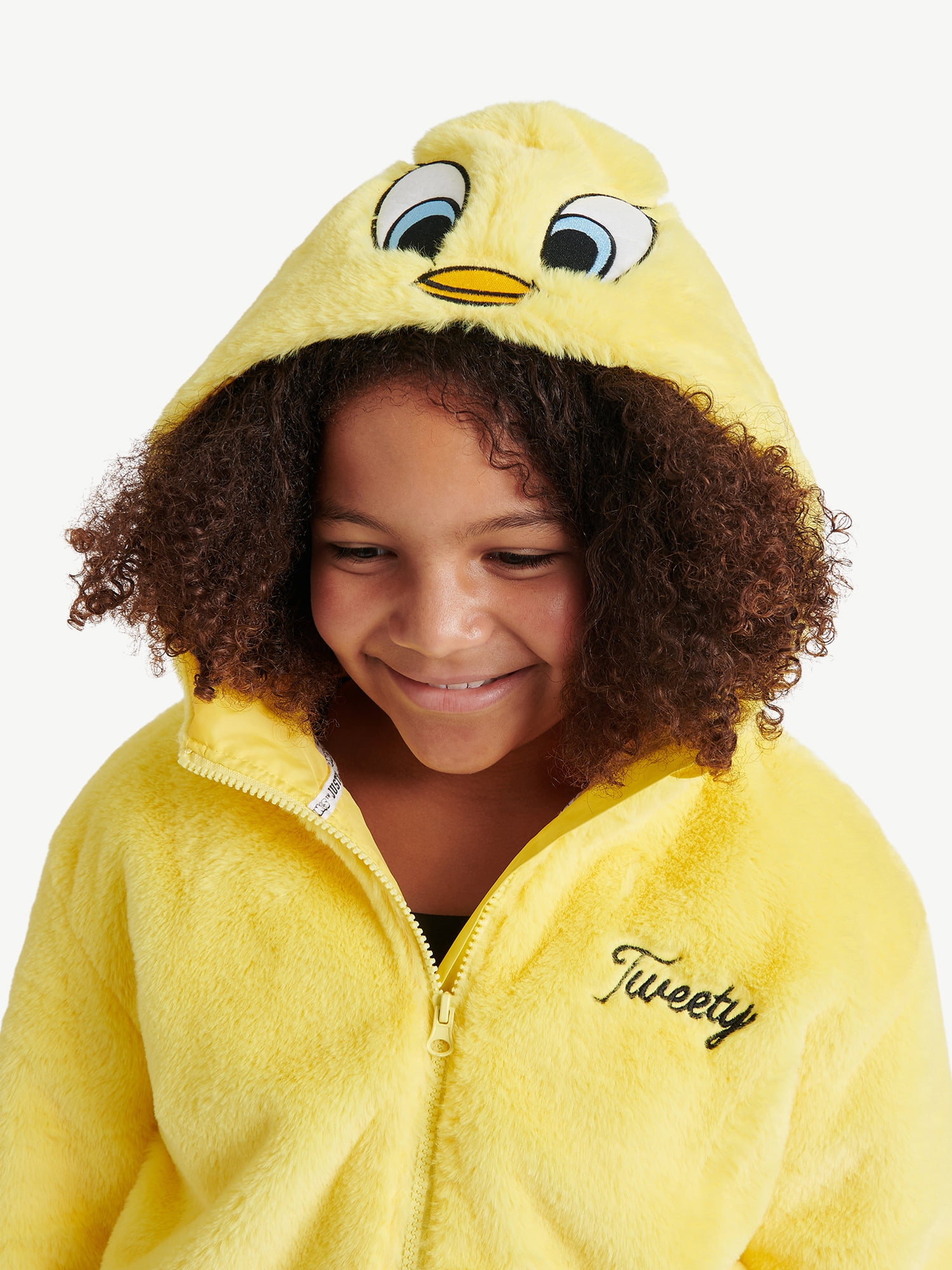 Justice Girl's Looney Tunes Hooded Fleece Jacket, Sizes XS - XL