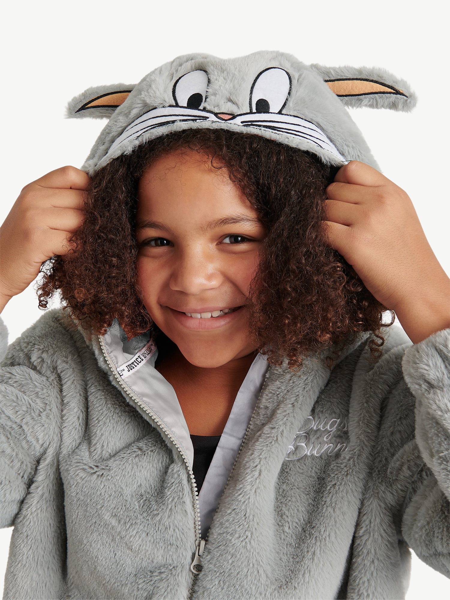 Justice Girl's Looney Tunes Hooded Fleece Jacket, Sizes XS - XL
