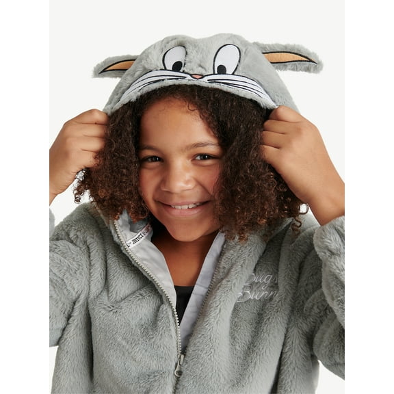 Justice Girl's Looney Tunes Hooded Fleece Jacket, Sizes XS - XL
