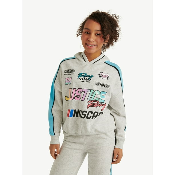 Justice Girl's NASCAR X Justice Collab Hoodie, Sizes XS - XLP