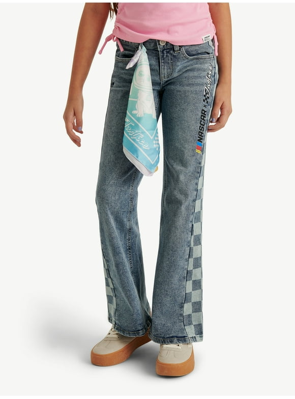 Girl's NASCAR X Justice Collab Jean, Sizes 6-18, Slim & Plus