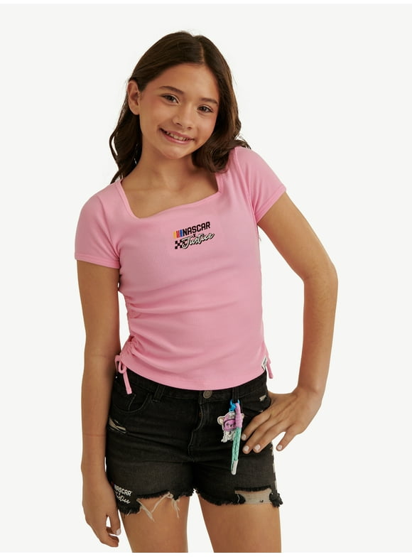 Girl's NASCAR X Justice Collab Short Sleeve Tee, Sizes XS - XLP