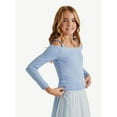 thumbnail image 1 of Justice Girl's Off the Shoulder Top, Sizes XS - XLP, 1 of 6