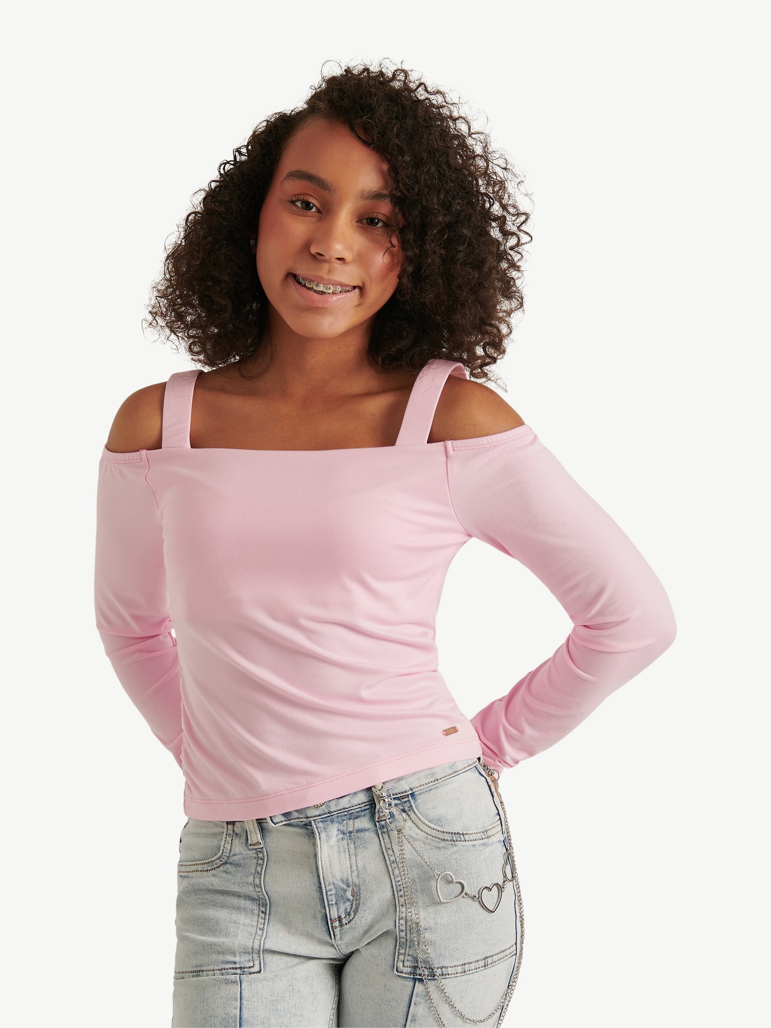 Justice Girl's Off the Shoulder Top, Sizes XS - XLP - Walmart.com