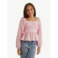 thumbnail image 1 of Justice Girl's Peplum Pretty Top, Sizes XS - XLP, 1 of 7