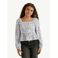 thumbnail image 1 of Justice Girl's Peplum Pretty Top, Sizes XS - XLP, 1 of 5
