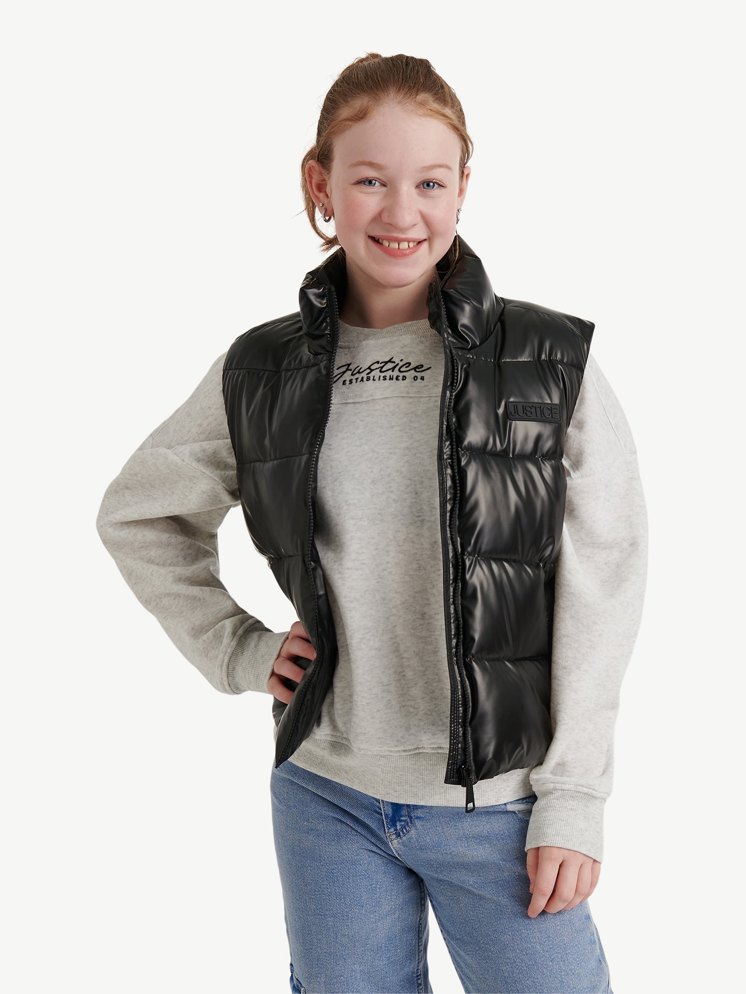Justice Girl's Puffer Vest, Sizes XS - XL