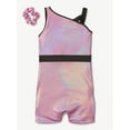 thumbnail image 1 of Justice Girls Gymnastic Leotard Biketard for Teens with Matching Hair Scrunchie, Sizes XS-XL, 1 of 4