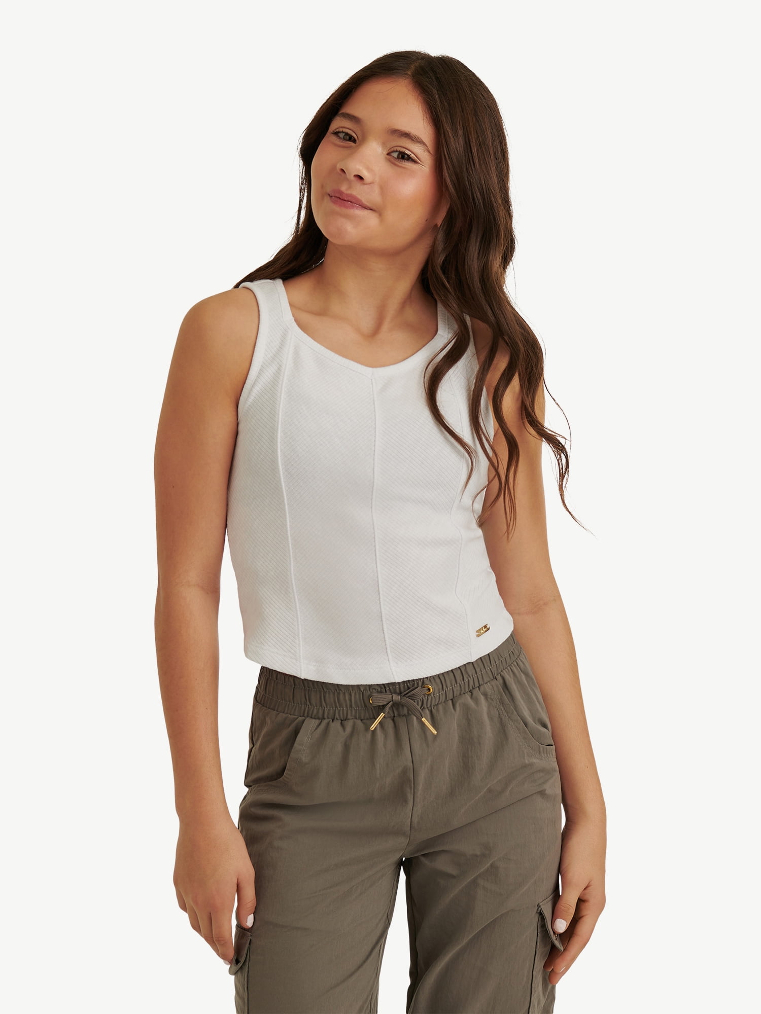 Justice Girl's Rib Tank, Sizes XS - XLP