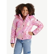 JUSTICE Girl's Star Puffer Bomber, Sizes XS - XL