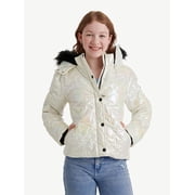 Girl's Star Puffer Bomber, Sizes XS - XL