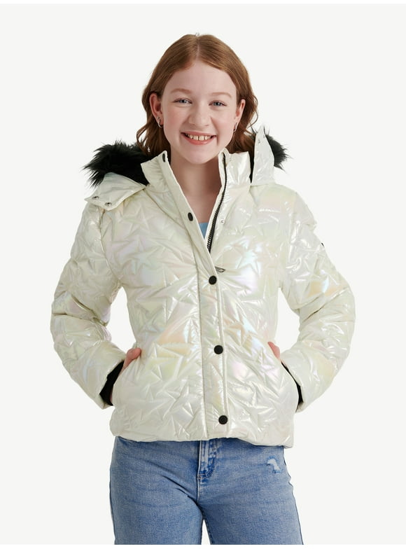 Girl's Star Puffer Bomber, Sizes XS - XL