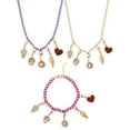 thumbnail image 1 of Justice Girl's / Tween Fashion Charm Necklace, Bracelet, and Charms Set, 1 of 13