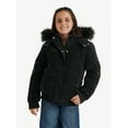 thumbnail image 1 of Justice Girl's Velvet Puffer Bomber, Sizes XS - XL, 1 of 5