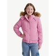 thumbnail image 1 of Justice Girl's Velvet Puffer Bomber, Sizes XS - XL, 1 of 5