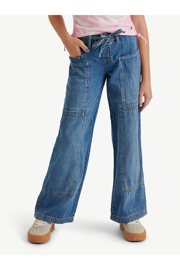 Girl's Wide Leg with Seaming Details, Sizes 6-18, Slim & Plus