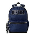 thumbnail image 1 of Justice Girls 17" Laptop Backpack with Lanyard Navy Blue Gold, 1 of 4