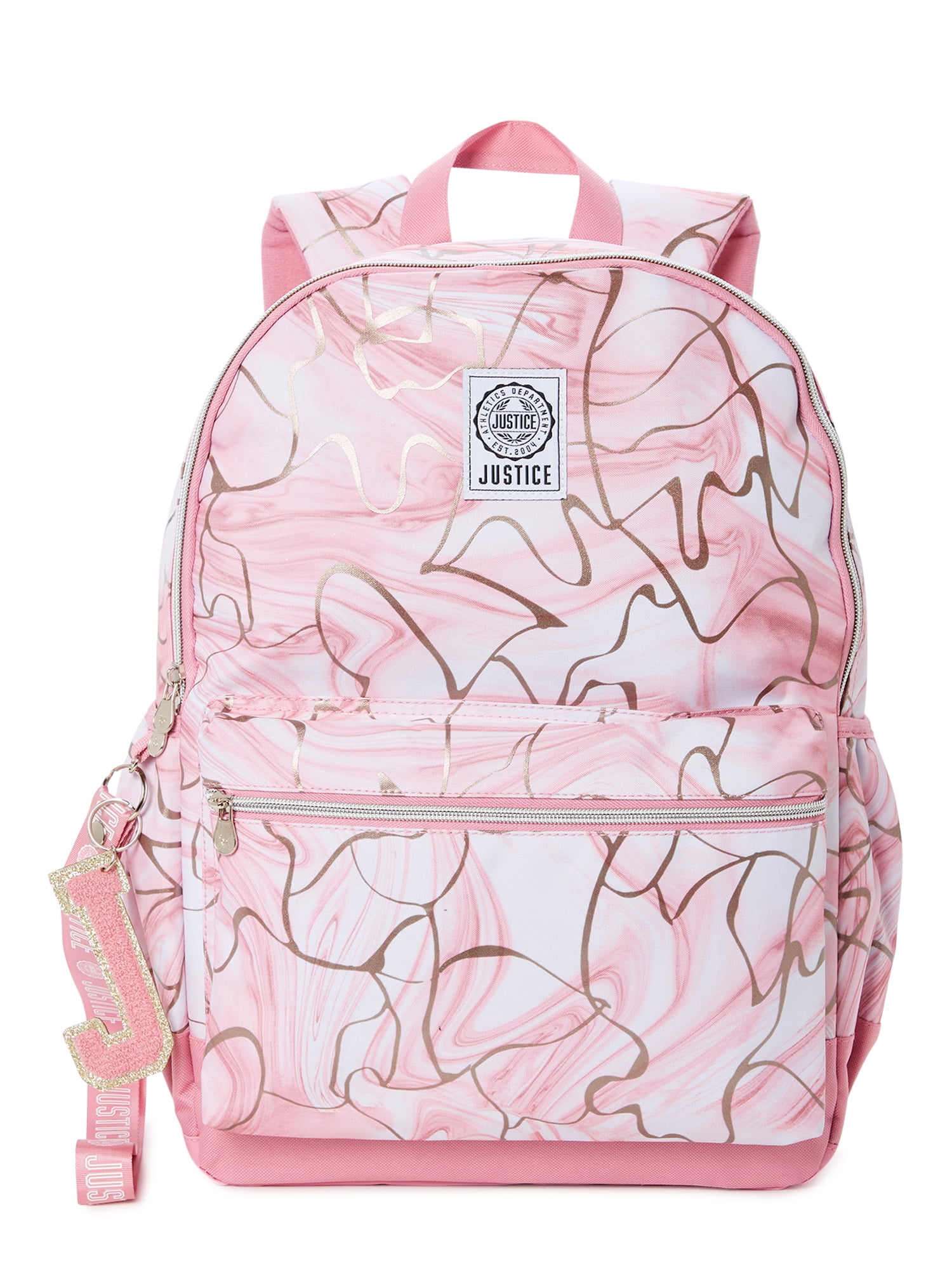 Marbled Mini Backpack - Pink & White  Bags, Stylish school bags, Pink  backpack