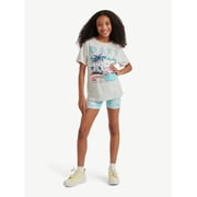 Girls Tee & Bike Short Set, Sizes XS - XLP