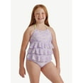 thumbnail image 1 of Justice Girls 2 piece Ruffle Halter Tankini Swimsuit, sizes XS-XL, 1 of 5