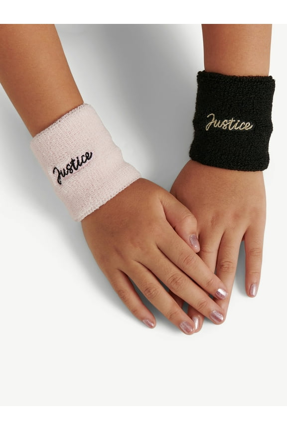 Wrist Sweatbands for Girls, One Size, 4-Pack