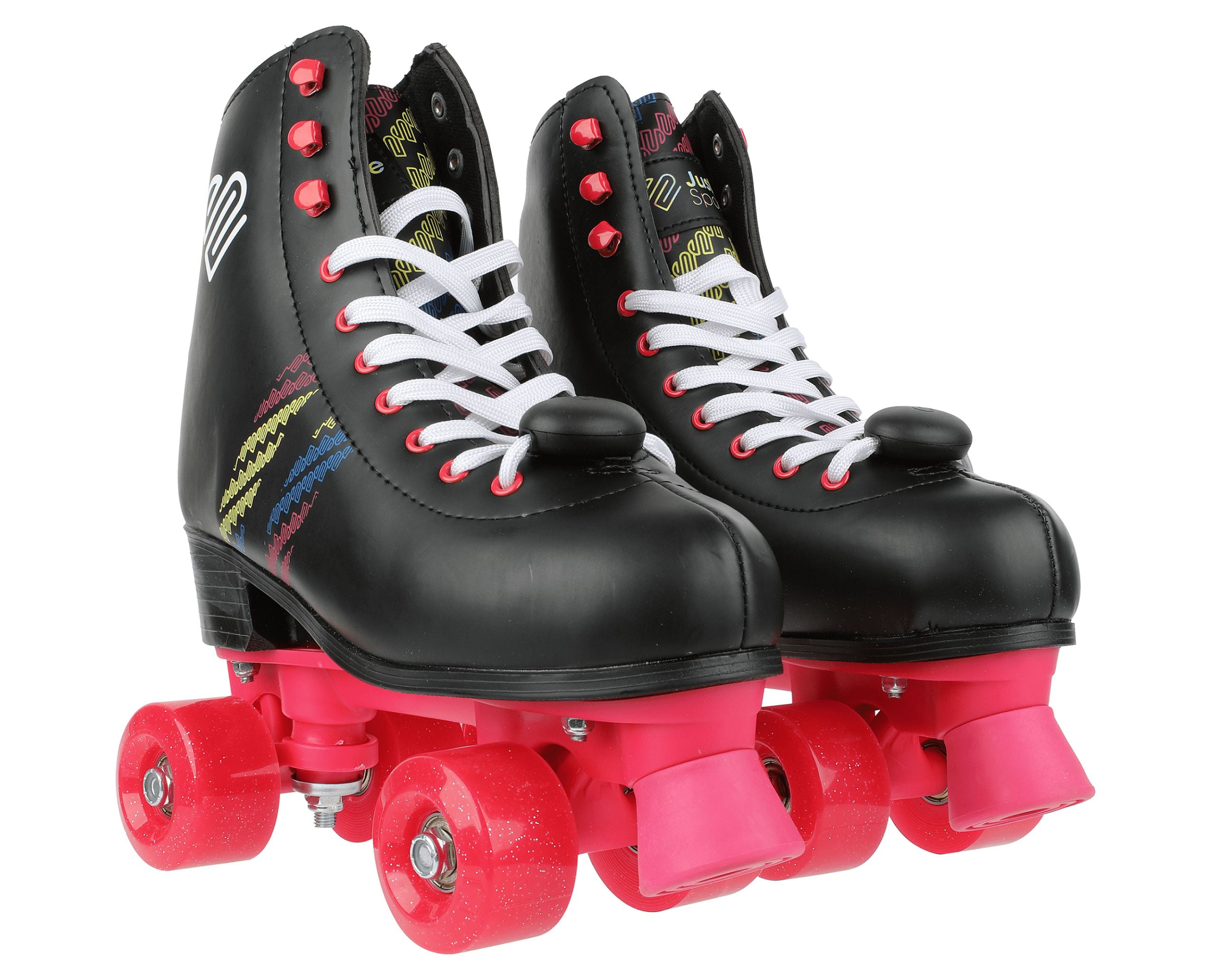 Justice Girls 4 Wheel Roller Skates with Adjustable Sizing (3-6) for Girls  Ages 7+