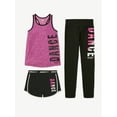 thumbnail image 1 of Justice Girls Active Tank, Short, and Legging, 3-Piece Outfit Set, Sizes XS-XLP, 1 of 8