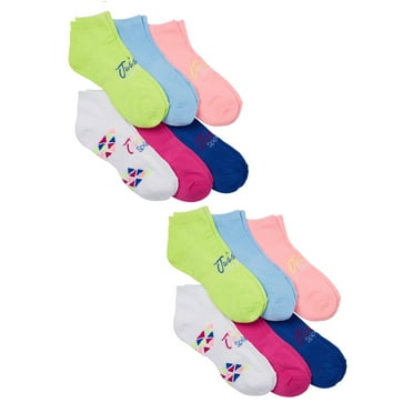 Justice Girls Crew Sport Socks, 8-Pack, Sizes M-L - Walmart.com