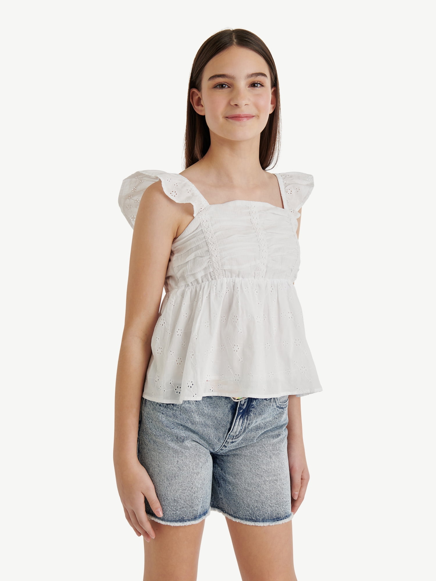 Justice Girls Babydoll Top, Sizes XS - XLP