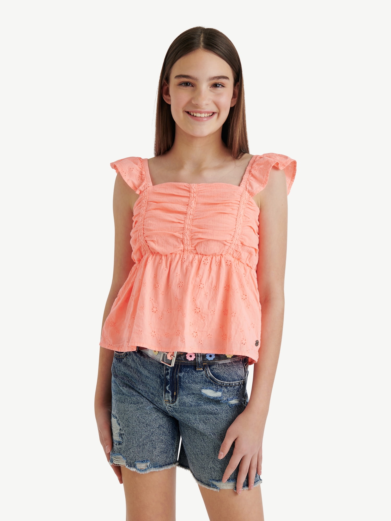 Justice Girls Babydoll Top, Sizes XS - XLP
