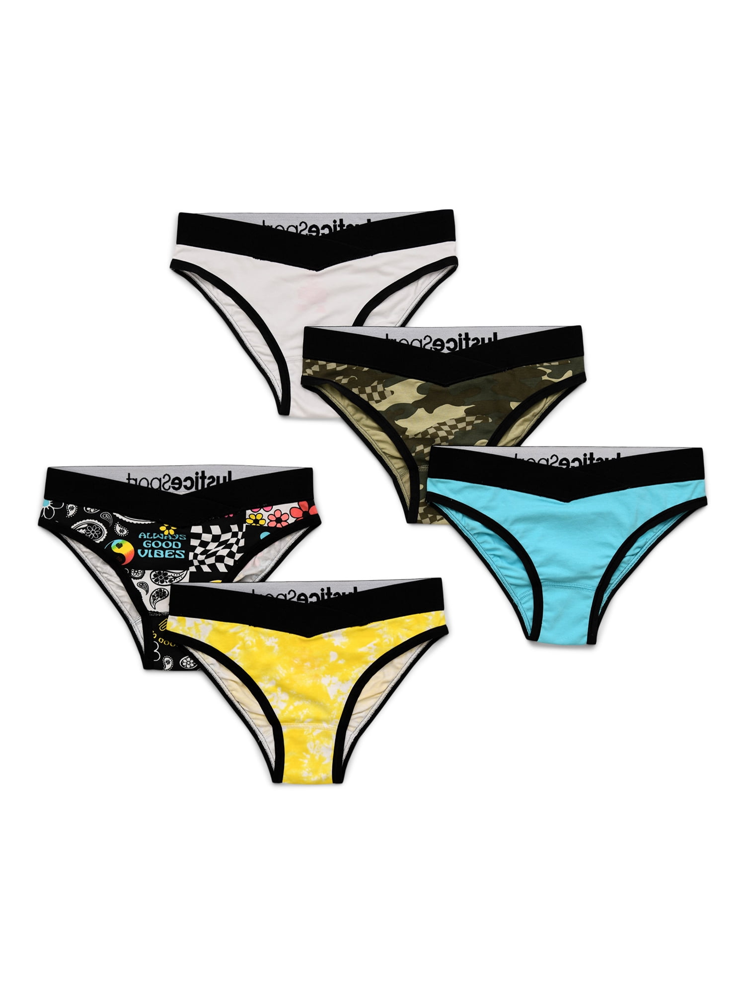 C&C Sweet n Sassy Underwear Underpants 5 Bikinis 7 Panties Girls 4-5 5-6 6X  NIP